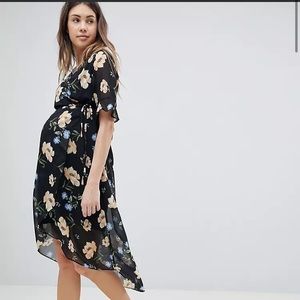 ASOS New Look Maternity Floral Print Dress (Midi)